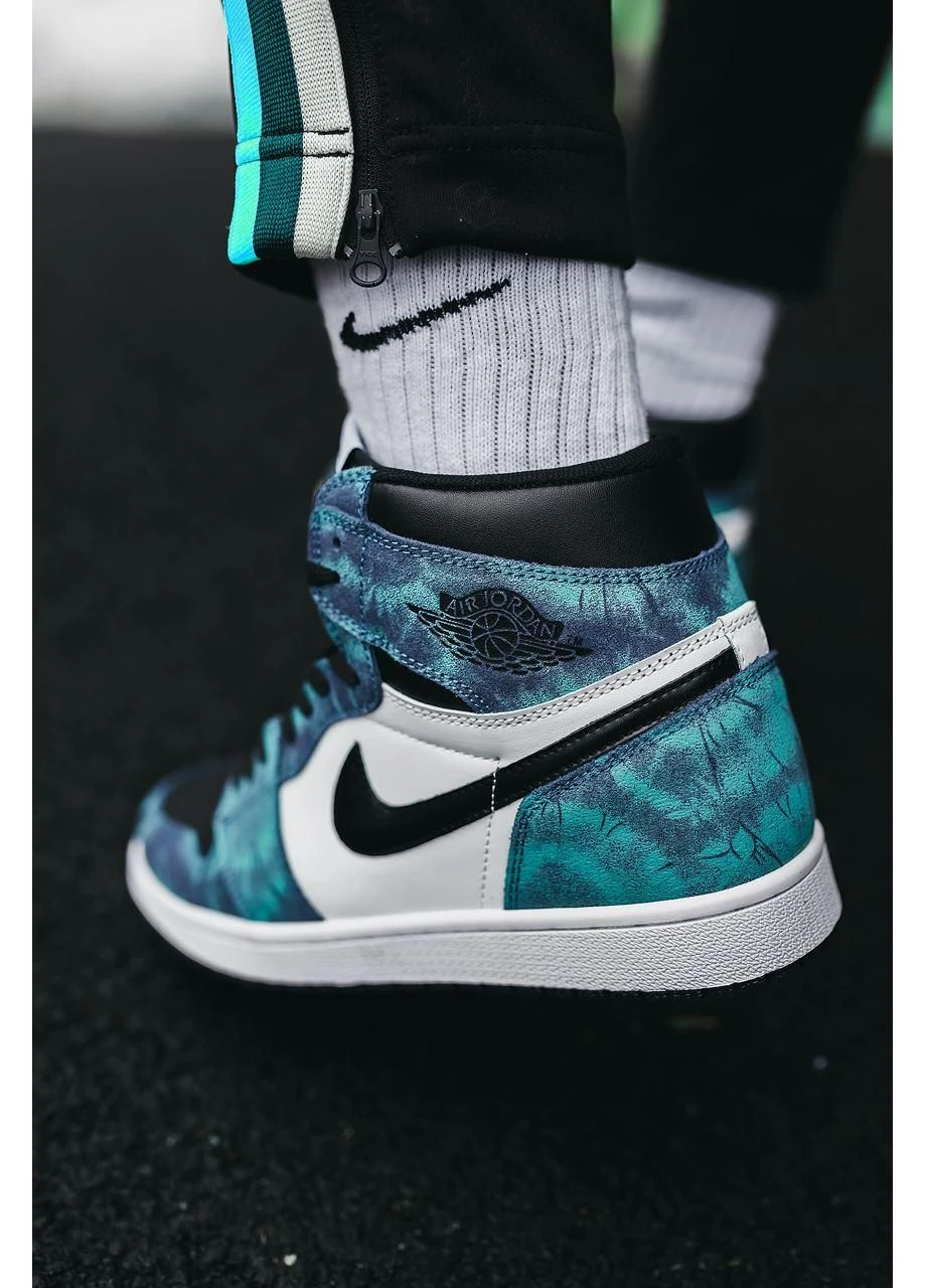 КРОСІВКИ ЖІНОЧІ NIKE AIR JORDAN 1 RETRO HIGH TIE-DYE НАЙК АІР ДЖОРДАН No Brand комбіновані демісезони (391005307)