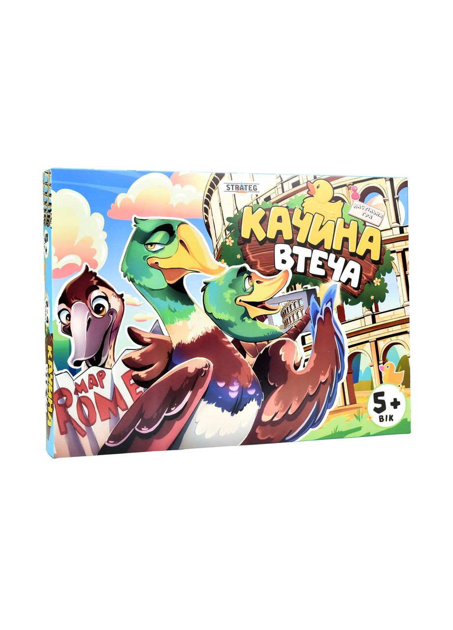 Настільна гра для дітей 6+ Качиний біг розвивальний пластиковий для дому Strateg (362425468)