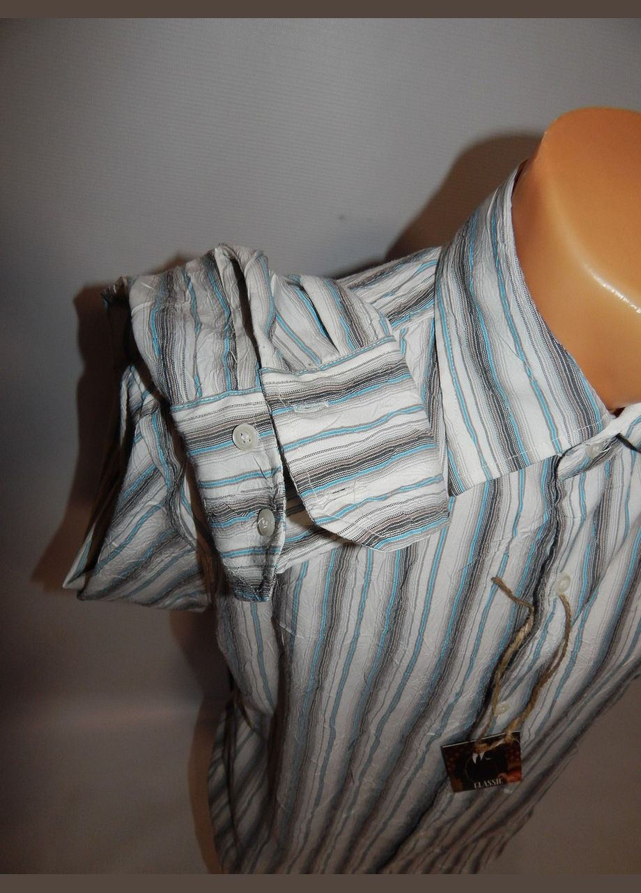 Белая кэжуал рубашка No Brand