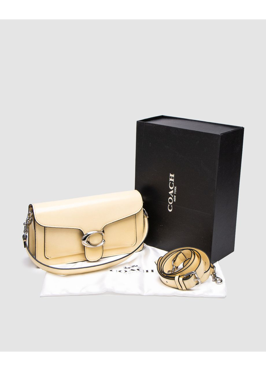 Сумка жіноча Tabby Shoulder Bag 26 in Polished Pebble Leather Yellow/Silver No Brand (367610025)