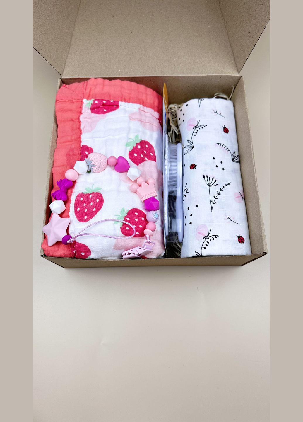 Подарочный набор "Привет Мир" с пледом №2 новорожденному на выписку Mommy Bag (280942014)