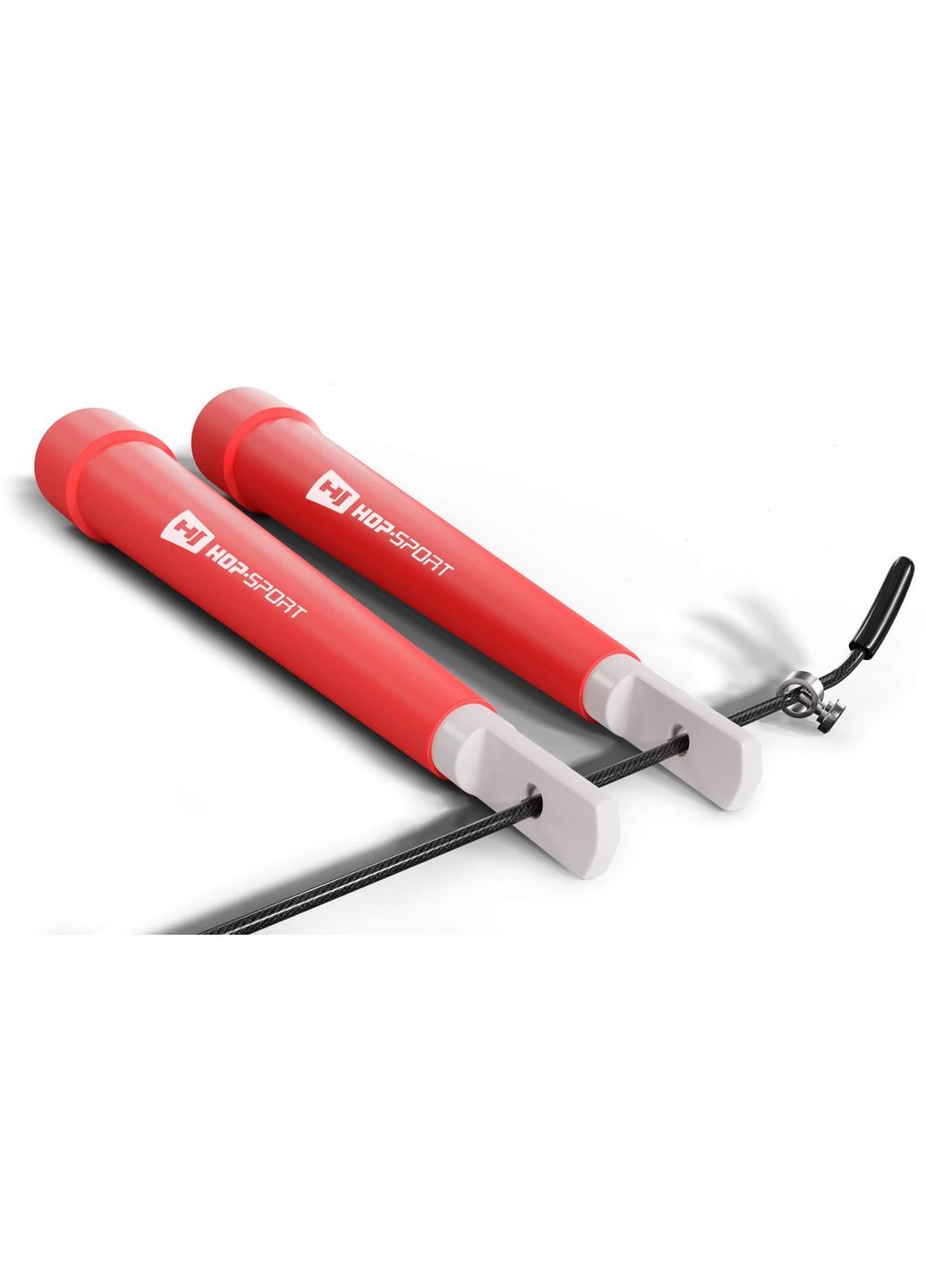 Скакалка Crossfit с пластиковыми ручками HS-P010JR красная Hop-Sport (301538873)