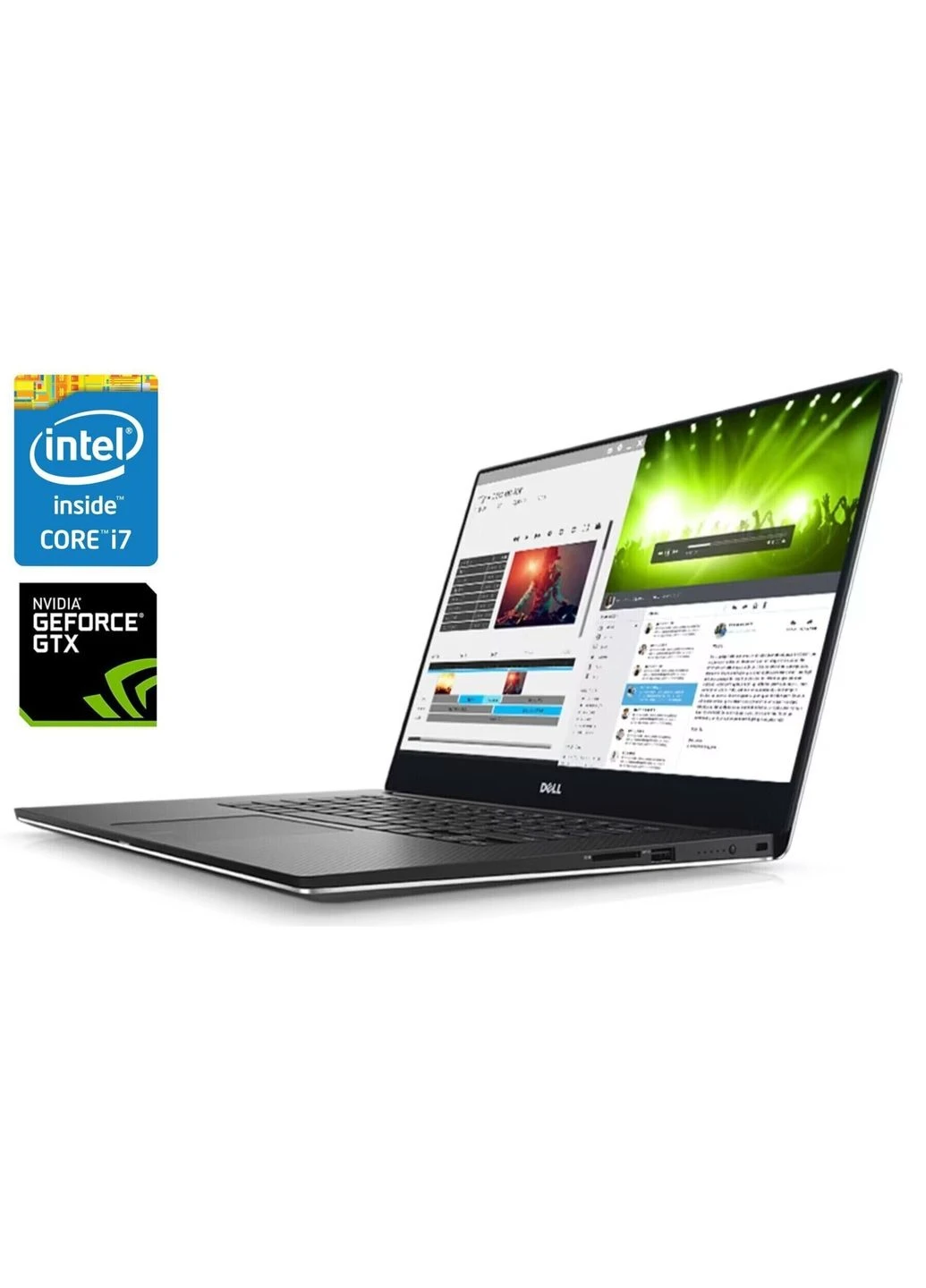 Игровой ноутбук XPS 15 9560 / 15.6" (3840x2160) IPS Touch / intel Core i7-7700HQ (4 (8) ядра по 2.8 - 3.8 GHz) / 8 GB DDR4 / Dell (398138134)