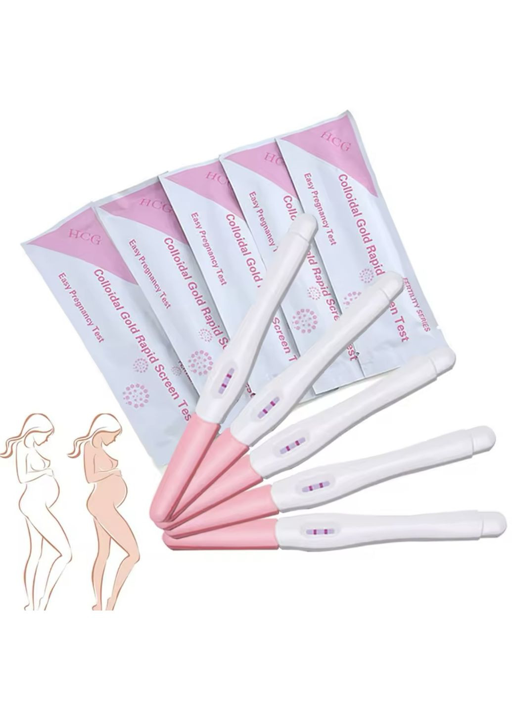 Набор из 5-ти струйных тестов на беременность Test (322426826)