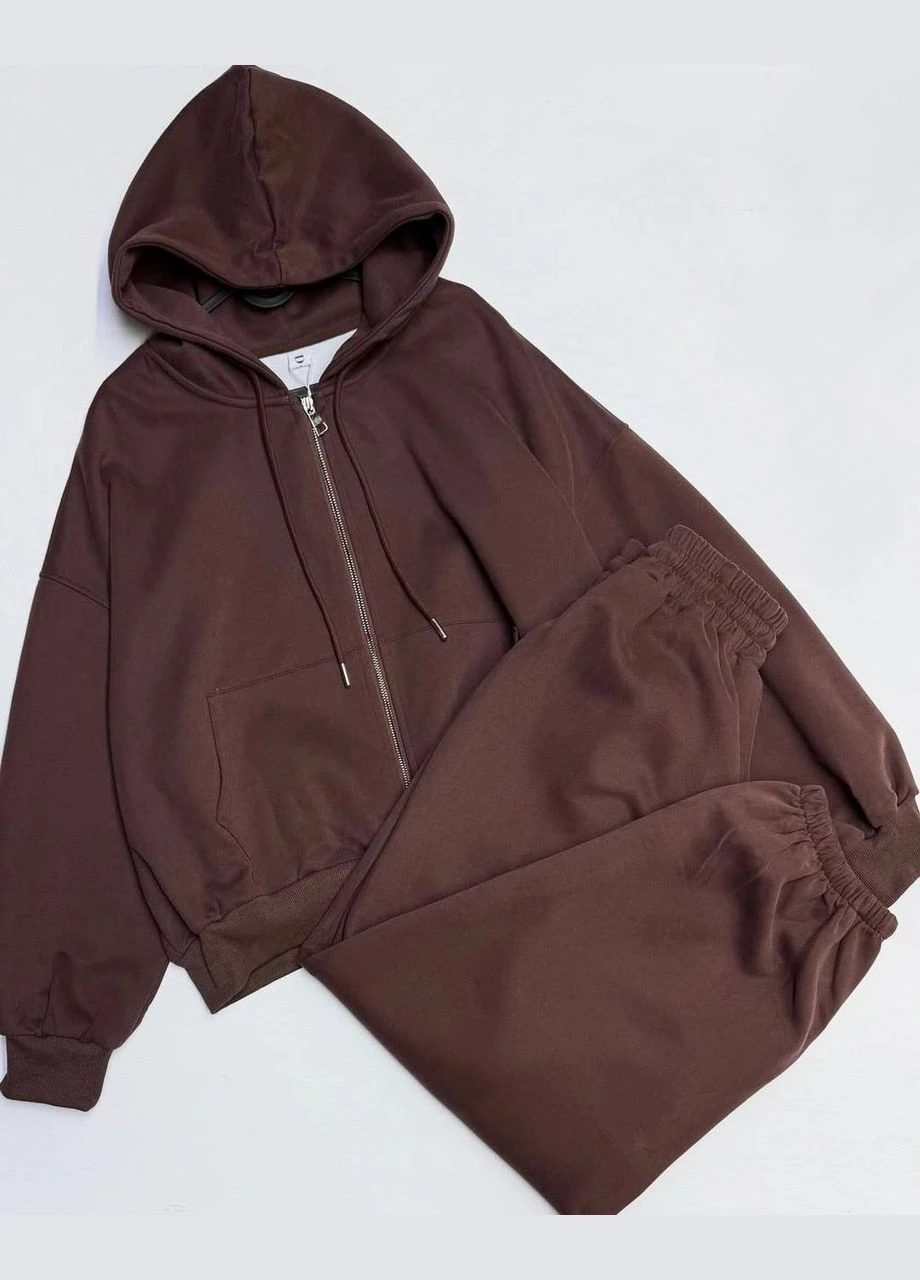 Жіночий спортивний костюм Oversize двонитка No Brand Б1436/1437-368/5 (348361281)