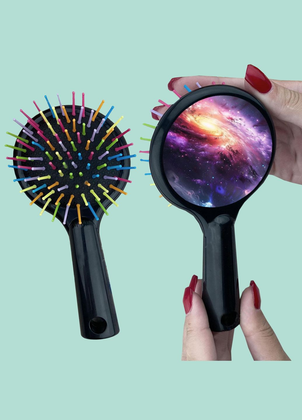 Гребінець для волосся Космос #012 Чорний No Brand (315045292)