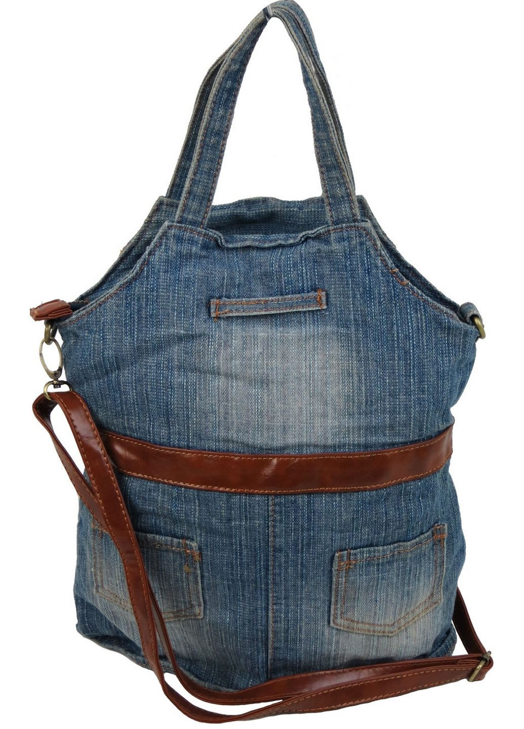 Женская джинсовая сумка в форме сарафана jeans bag 32х30х5 см Fashion (289369350)