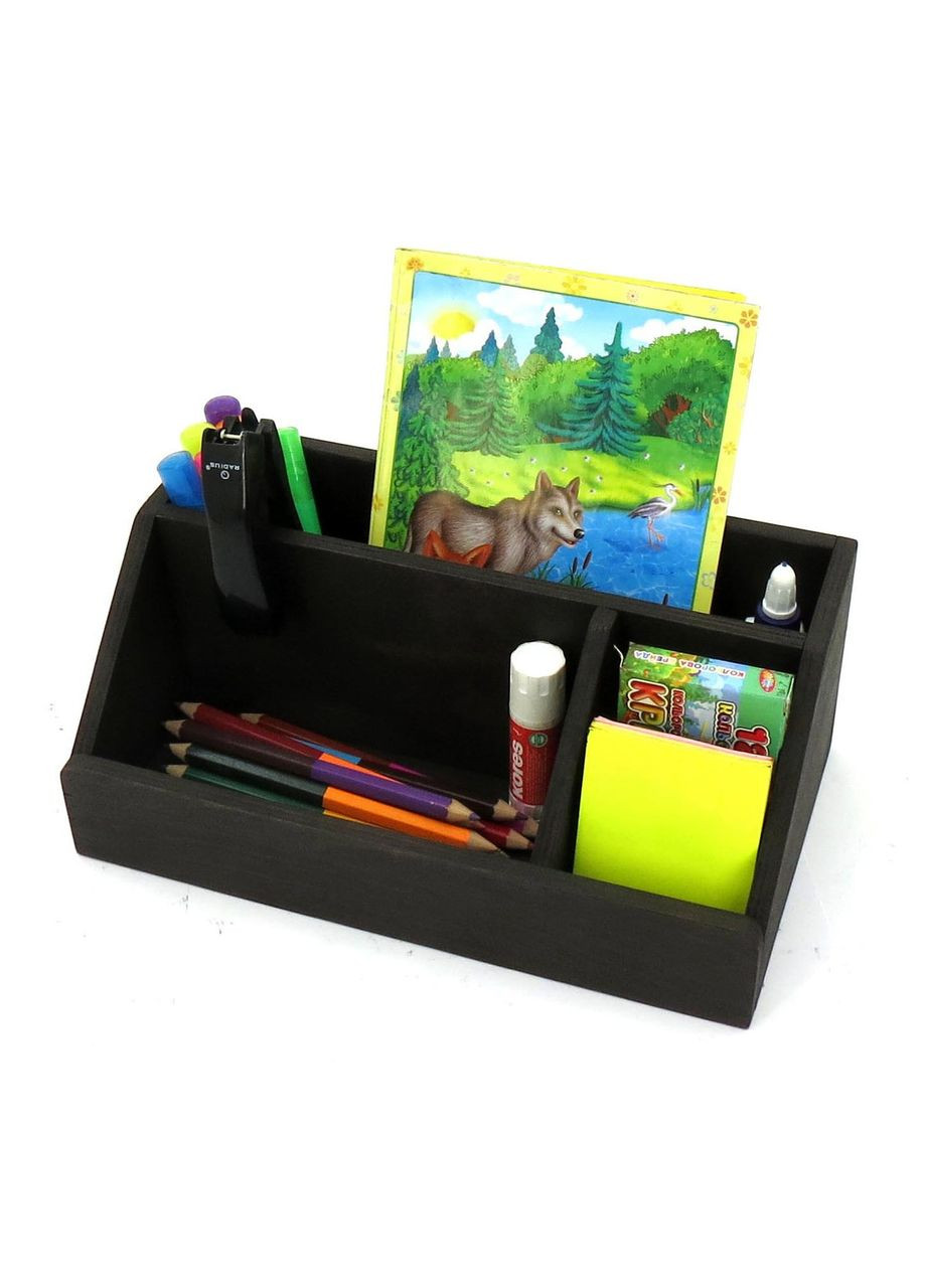 Настольный органайзер из дерева Ладлоу венге (КНЦ-002112) No Brand (328230167)