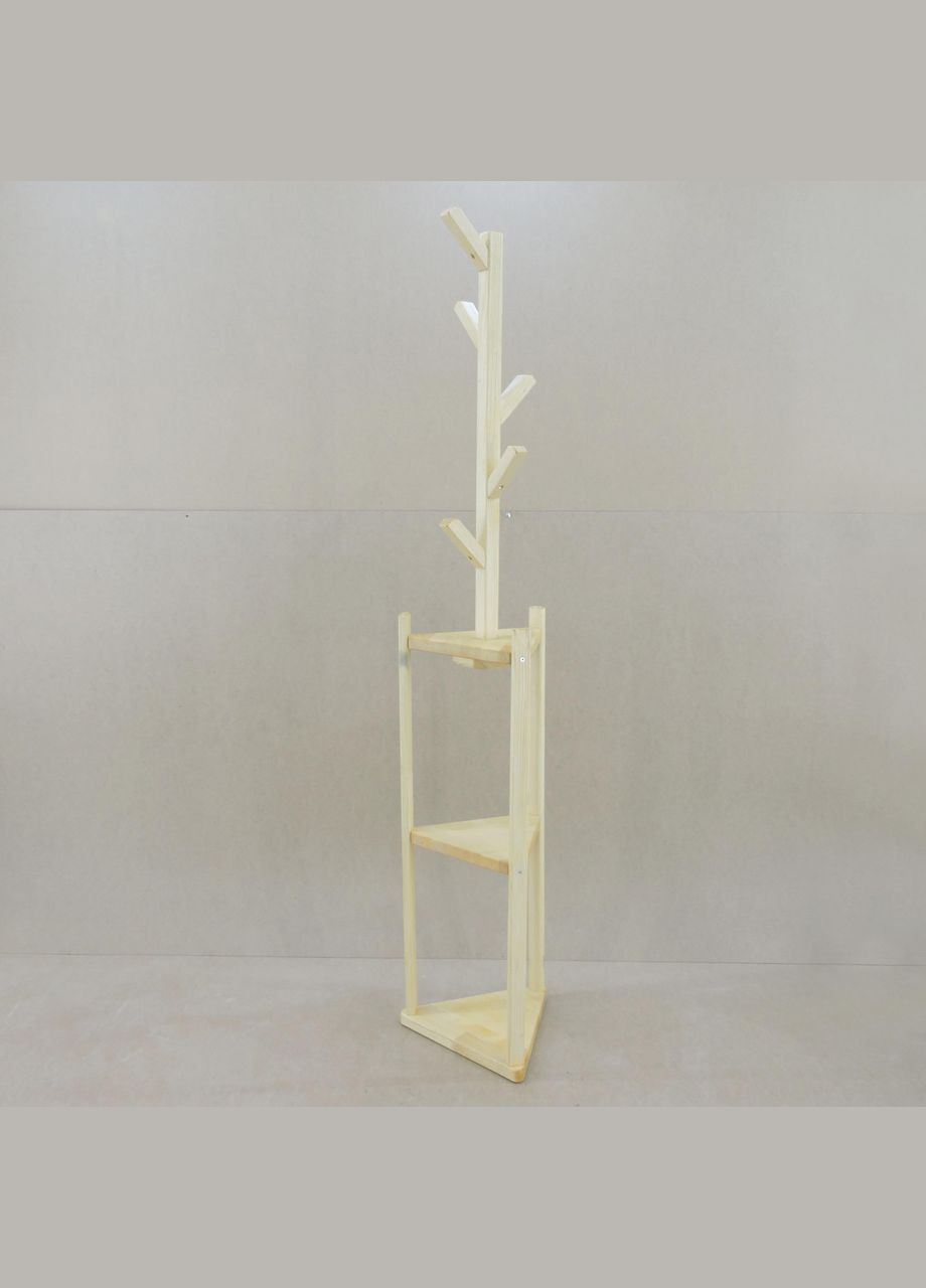 Стійка вішалка для одягу з дерева Созополь ваніль (СВГ-001602) No Brand (328082300)