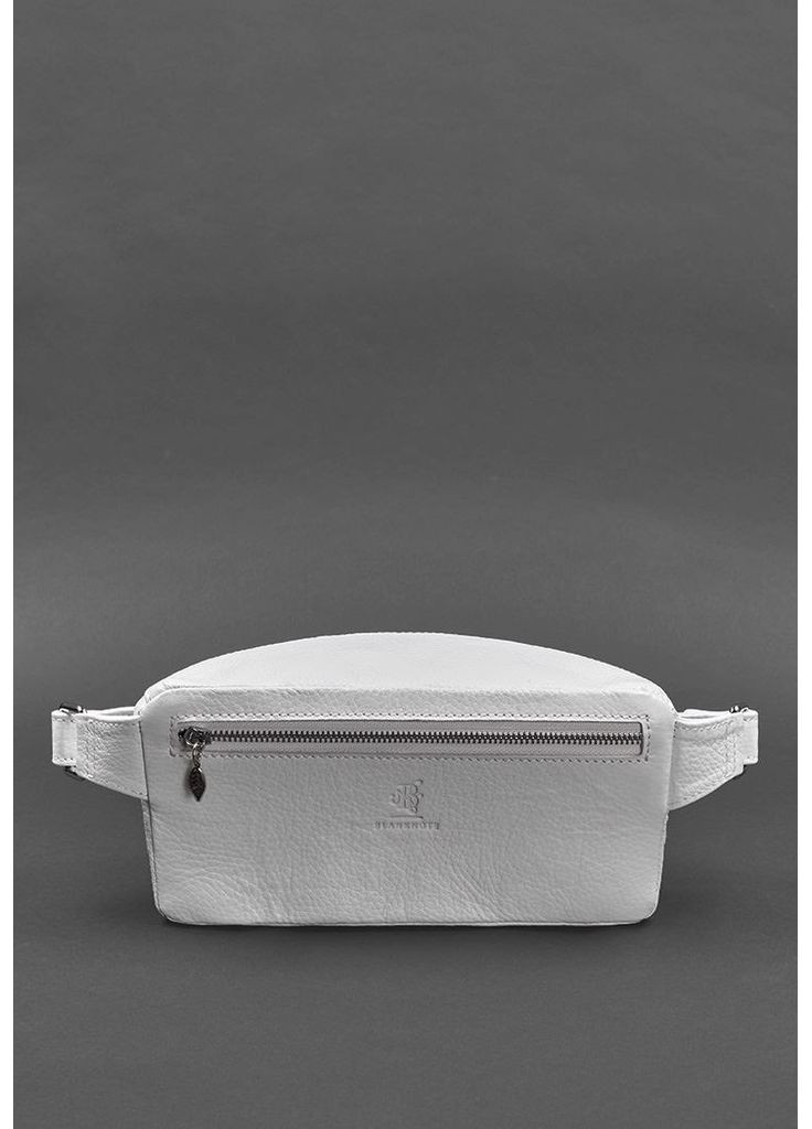 Шкіряна жіноча сумка на пояс Spirit біла BlankNote поясна сумка (348359282)