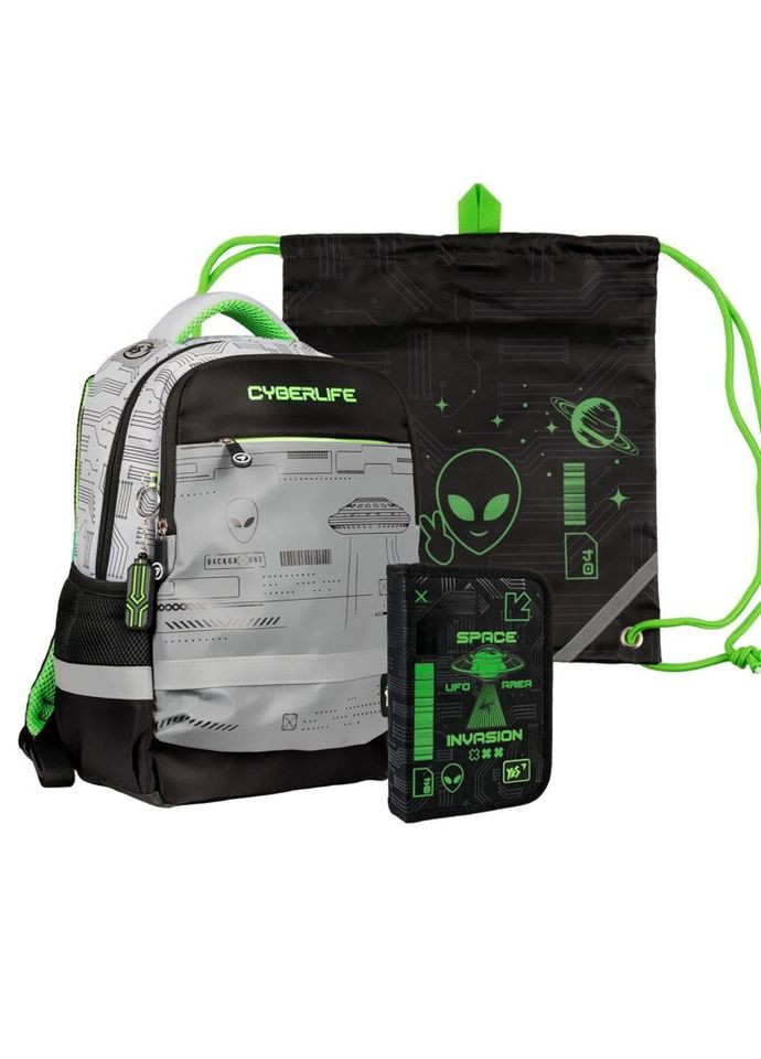 Рюкзак школьный с пеналом и сумкой для обуви S-52 Collection Cyberlife 559805 3 предмета Yes (335716196)