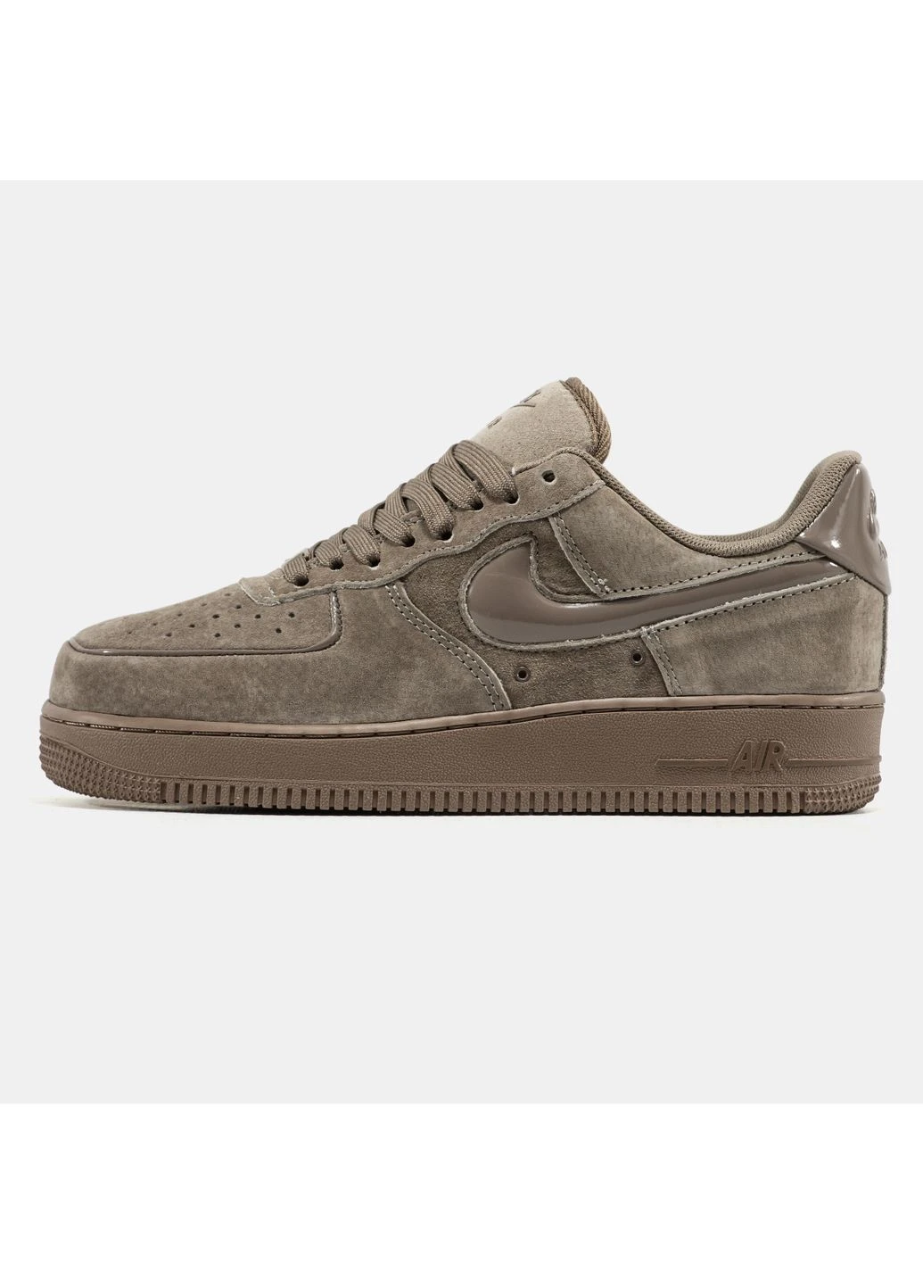 Коричневі кросівки чоловічі і жіночі nike air force 1 '07 mink brown | найк аір форс 1 преміум коричневі демісезон No Brand