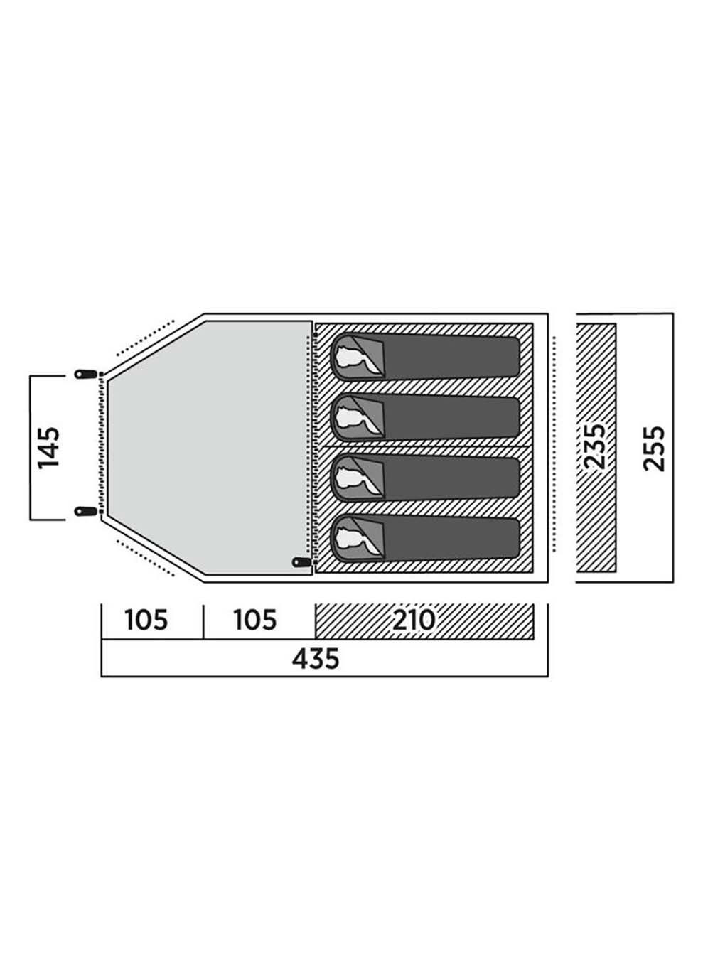 Палатка четырехместная Hidra 4 Easy Camp (367600604)