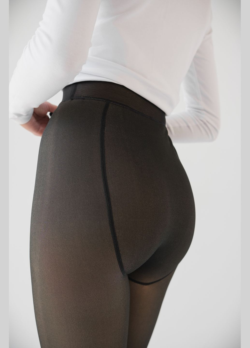 Жіночі Колготки Капронові Зимові Утеплені Флісом З Ефектом Голих Ніжок Without (305770649)