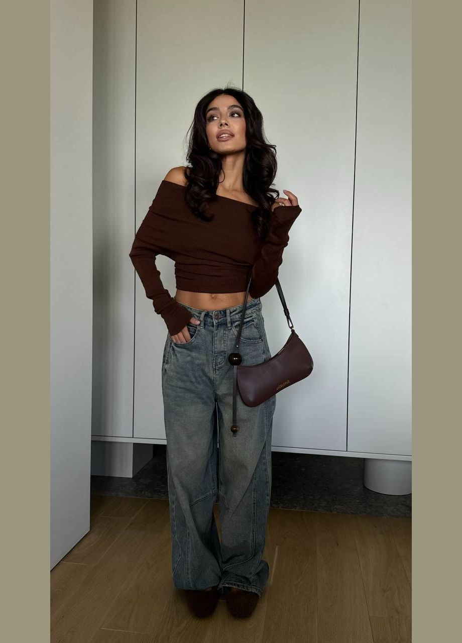 Кофточка с открытыми плечами No Brand (316038941)