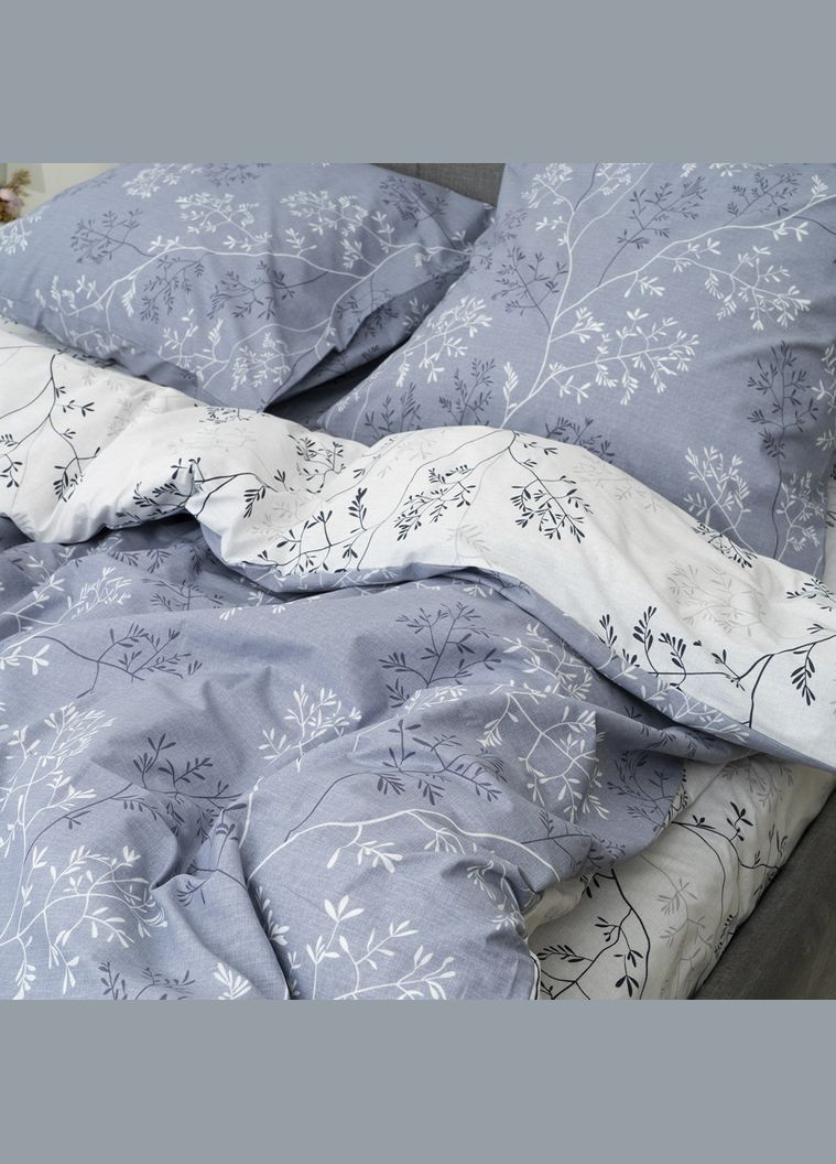 Постільна білизна Isleep ранфорс з простирадлом на гумці (180*200) — 22222 євро Viluta (364873782)