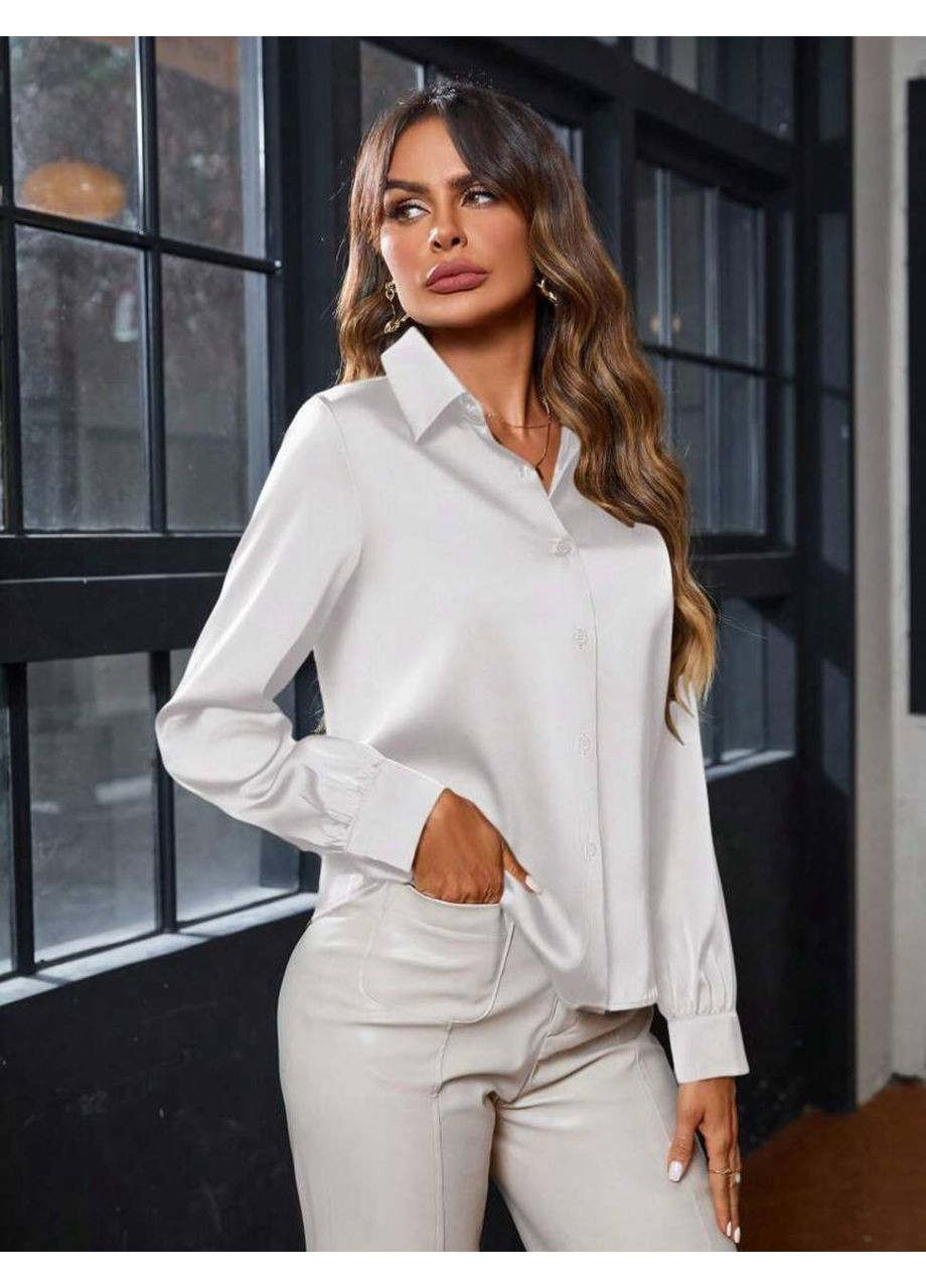 ✨Елегантна шовкова сорочка з блиском жіночності | Розмірна сітка в описі Vione (368708716)