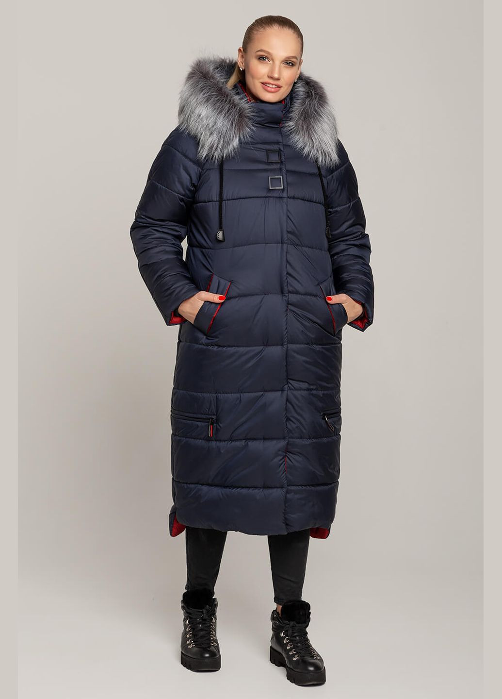 Синяя зимняя зимняя куртка barbara (01021-b-blue50) MioRichi