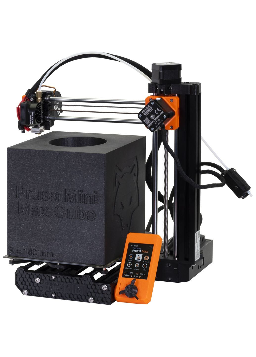 Принтер 3D MINI+ (FDM 1.75mm 180x180x180mm USB RJ-45 черный) semi assembled Prusa (370617879)