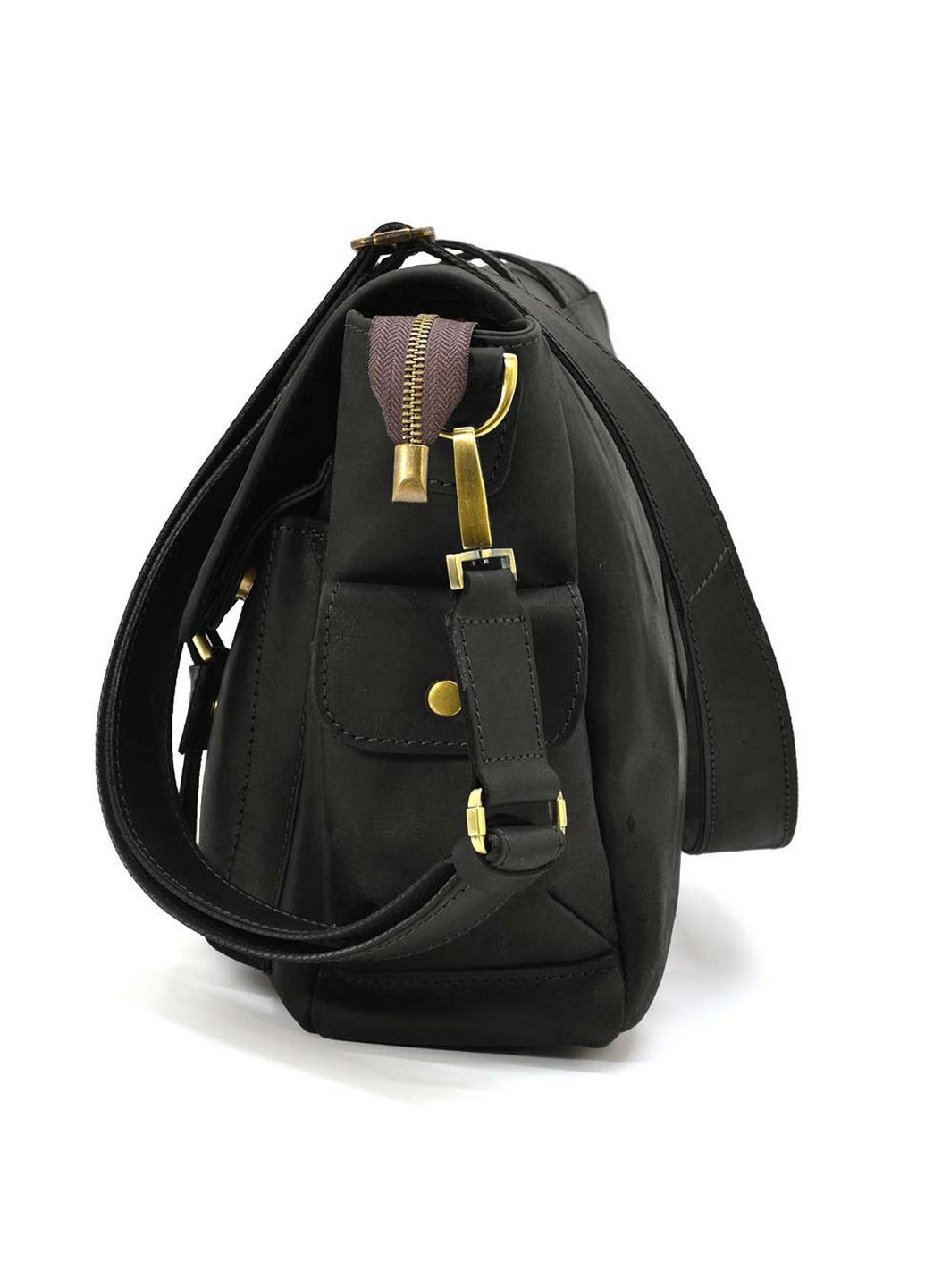 Чоловіча шкіряна сумка через плече 27х39х12 см TARWA (315870014)