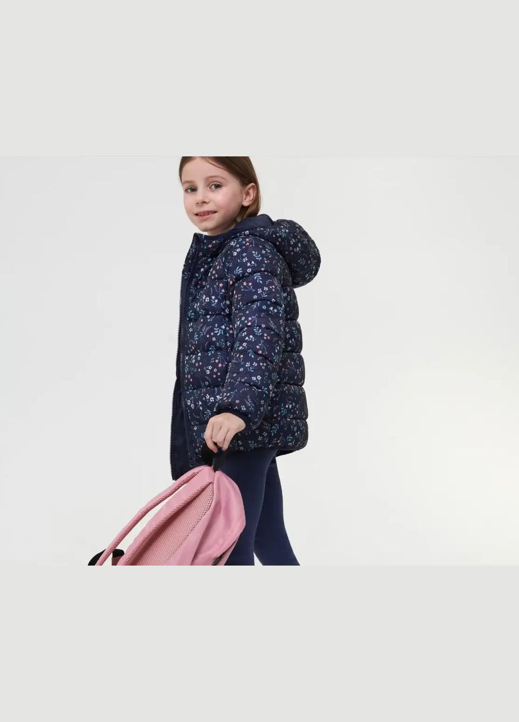 Темно-синя демісезонна курточка демисезонна для дівчинки Sinsay