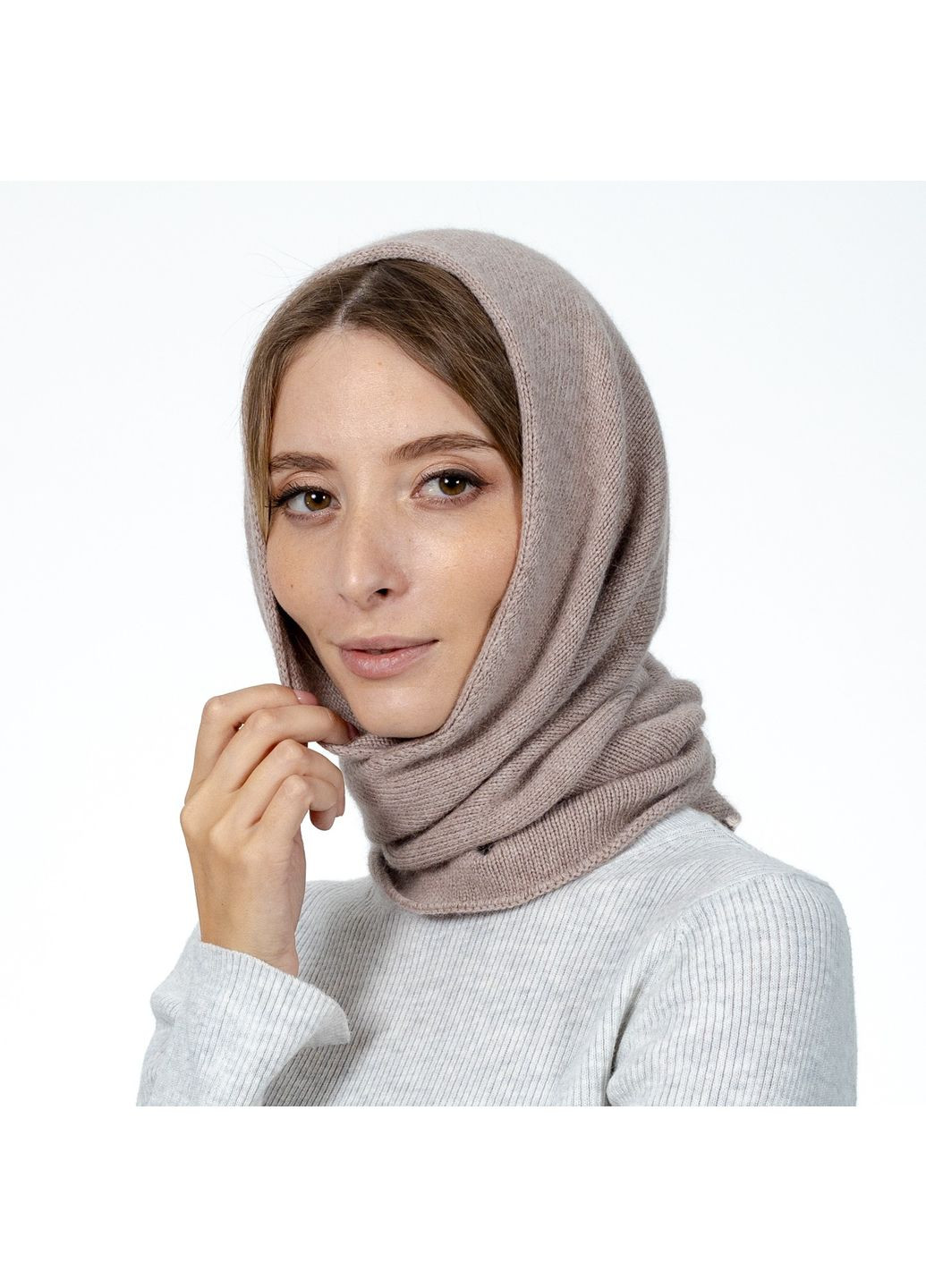 Бактус женский шерсть бежевый MEGAN LuckyLOOK 565-470 (322789857)