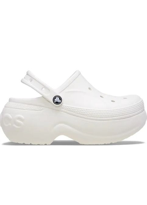 Белые женские кроксы bella clog white 210062 Crocs