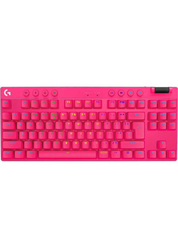 Клавіатура G Pro X TKL Lightspeed Tactile Magenta (920-012159) Logitech (319534547)
