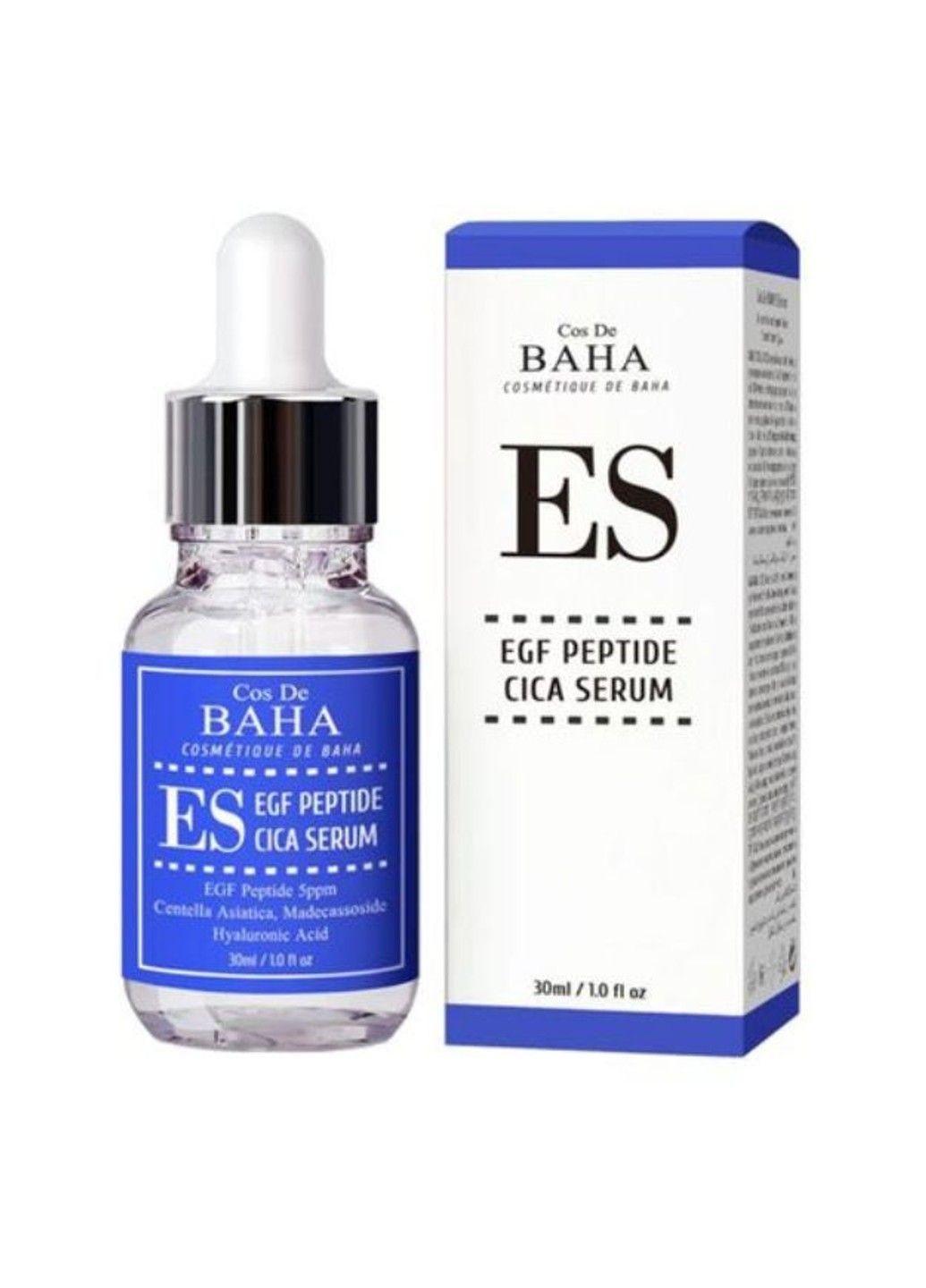 Заспокійлива сироватка для обличчя Es Egf Peptide Cica Serum 30ml Cos De Baha (301084191)
