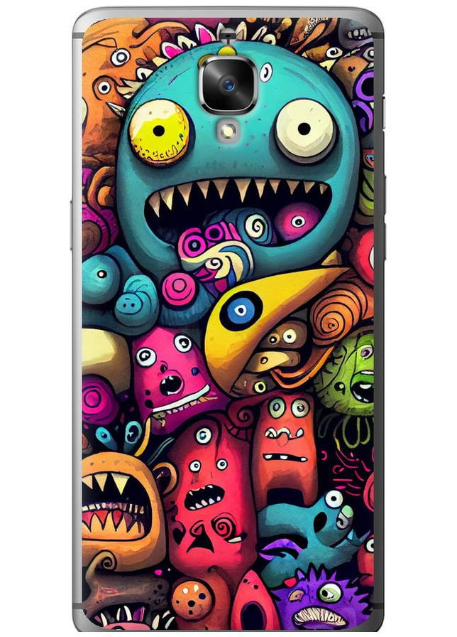 Силиконовый чехол 'Cмешные монстры' для Endorphone OnePlus 3T (302394062)