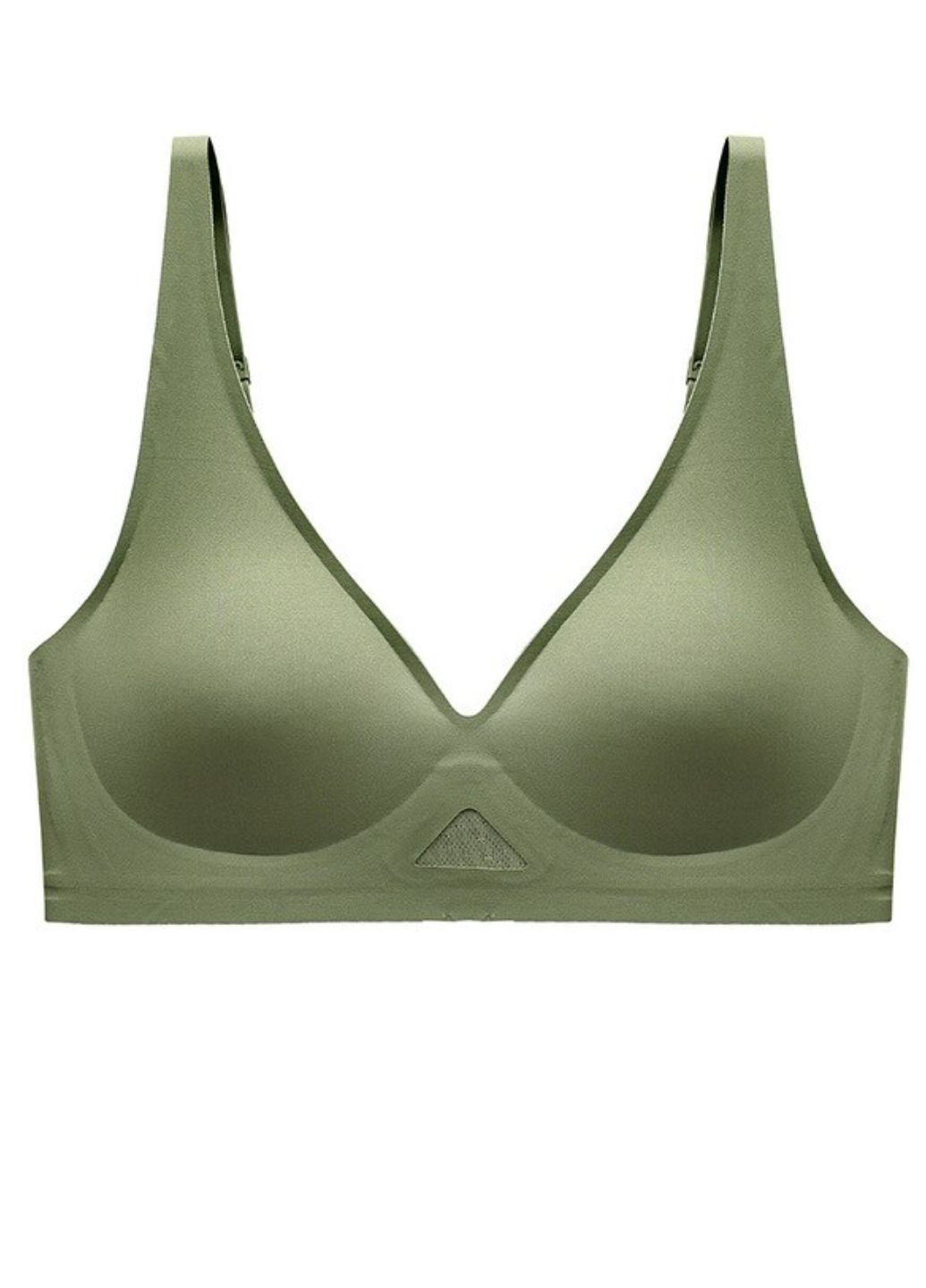 Зелёный бралетт бесшовный бюстгальтер без косточки удобный (867-70) Macarena без косточек нейлон