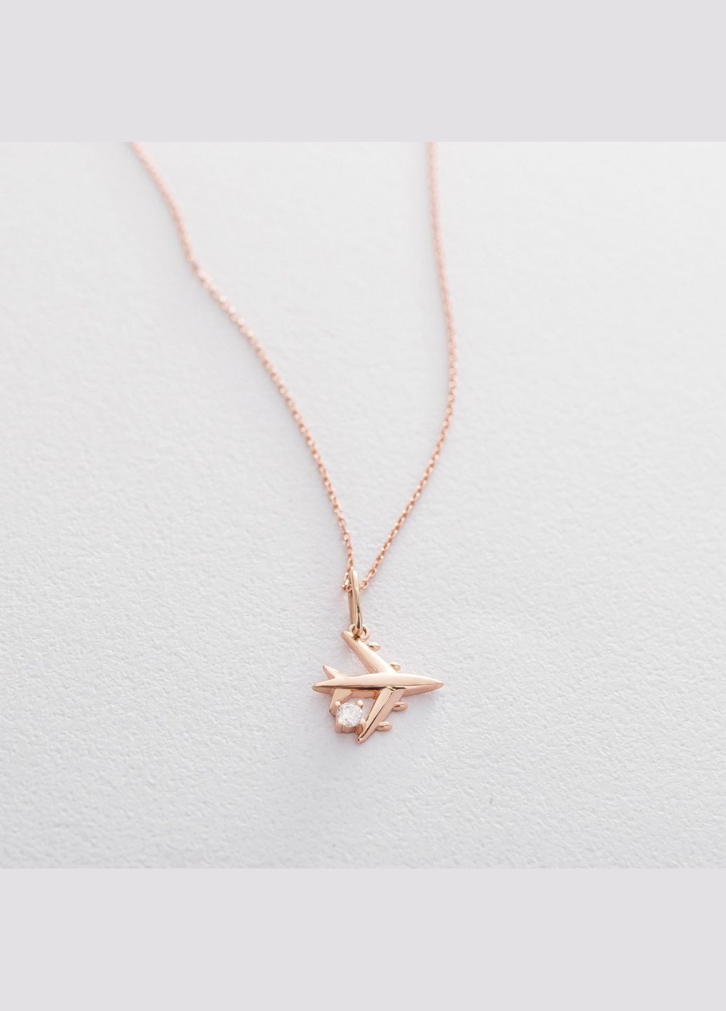 Золотий кулон Літачок п03273 Oniks (264025126)