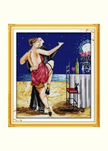 Набір для вишивання за нанесеною на канву схемою "Tango". AIDA 14CT printed, 33*36 см Joy Sunday (313612917)