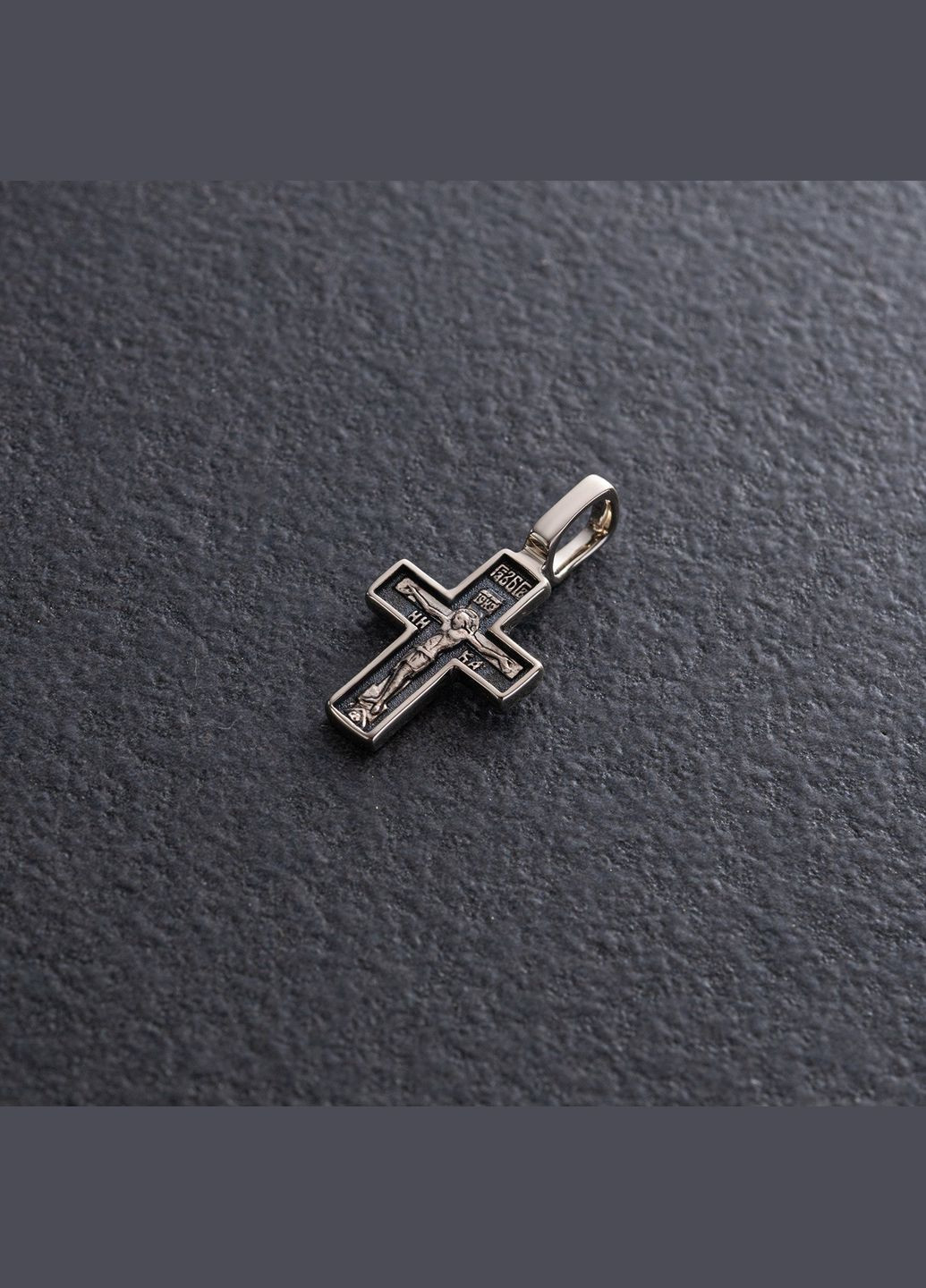 Золотой православный крест Распятие. Молитва Спаси и Сохрани п03917 Oniks (282958812)