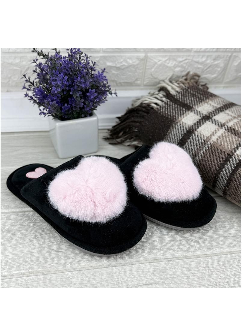 Тапочки кімнатні жіночі пухнасті Е-0010230-2 Чорні Jomix (366065111)