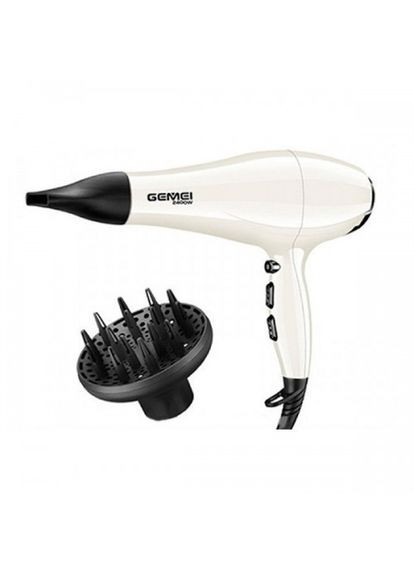 Фен для волос 2 насадки профессиональный 2400 Вт GM105 Gemei (306716694)