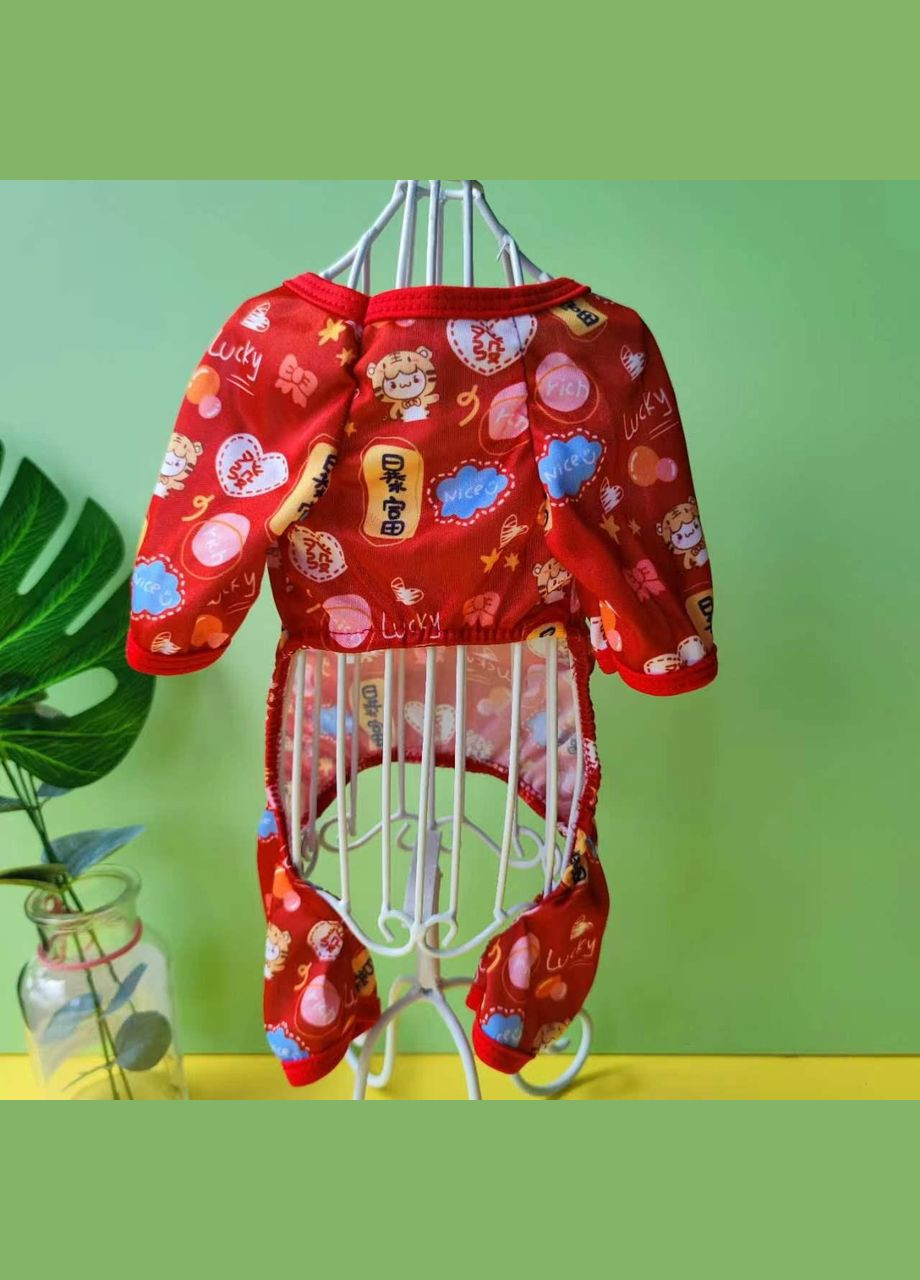 Піжама для собак Pet Style "Lucky" Червона XL No Brand (327089812)