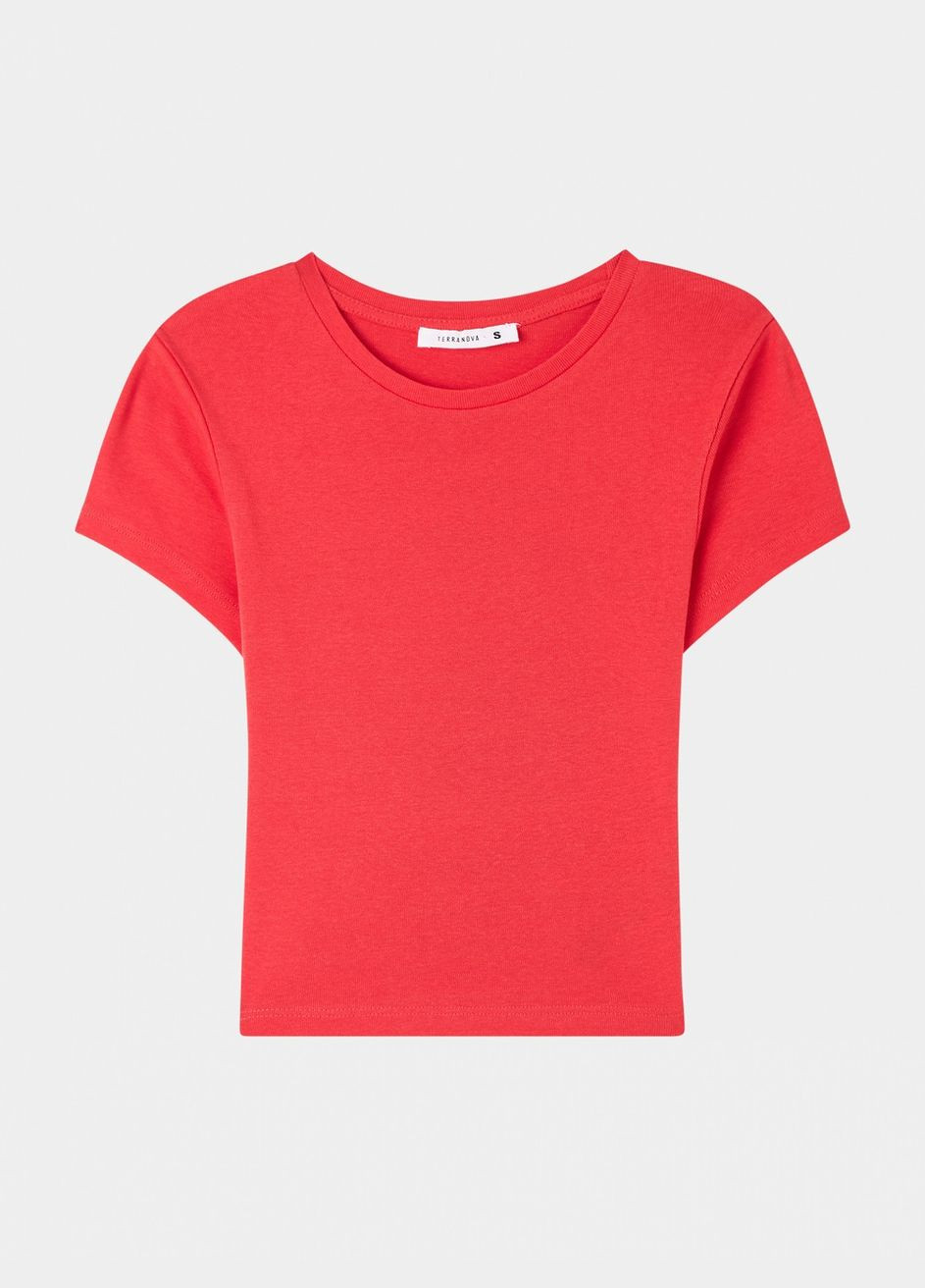Красная летняя футболка женщин Terranova