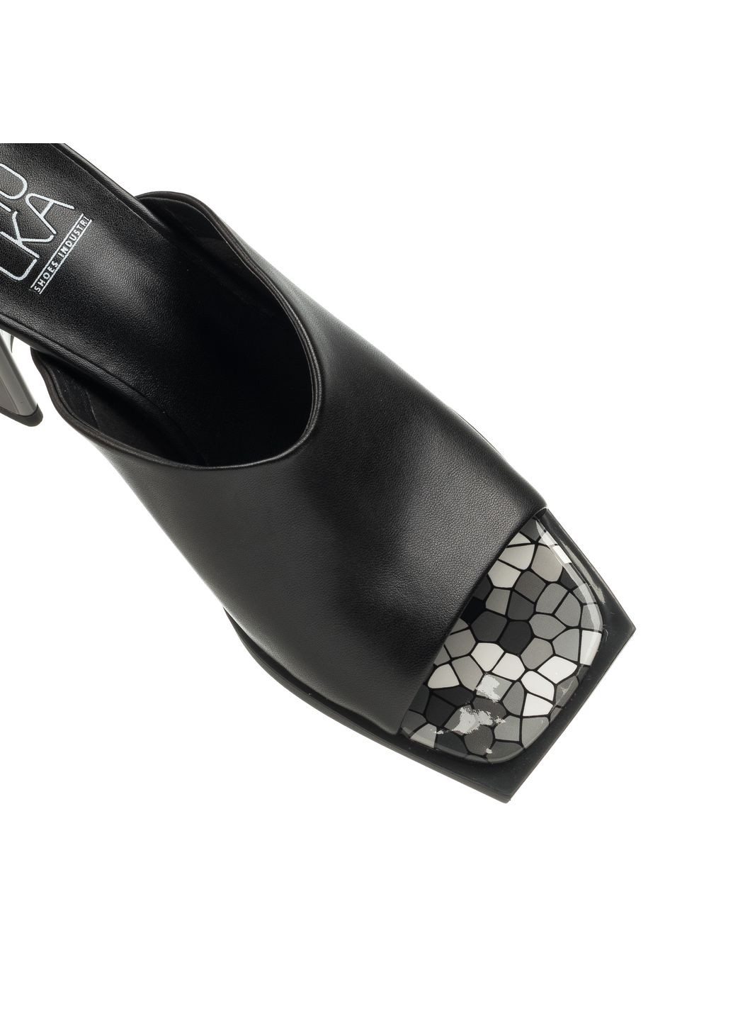 Черные шлепанцы (1287л) Molka