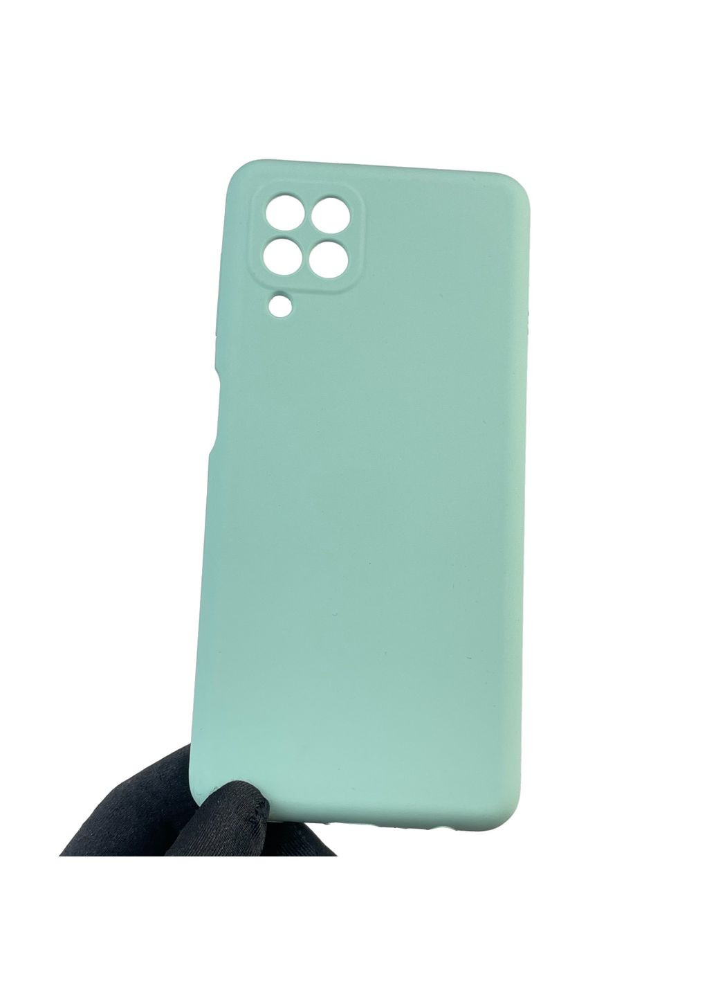Чехол для Galaxy M32 4G (SM-M325F) силиконовый с микрофиброй нескользящий на самсунг м32 4г бирюзовый Samsung (366386599)