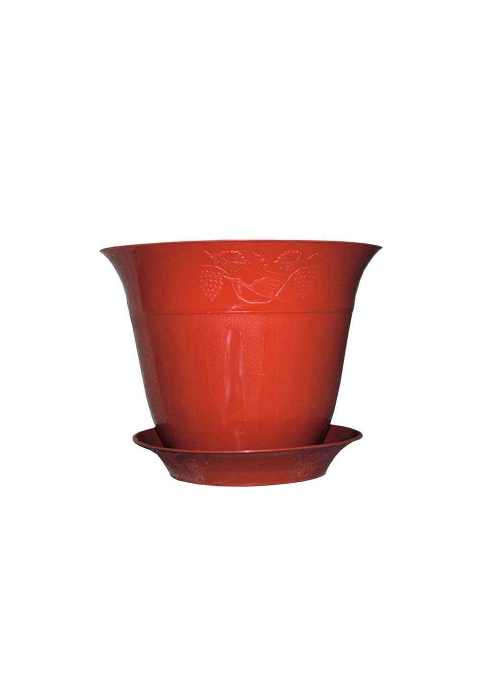 Горщик для квітів 2л з підставкою "Молдавия" терак 2-1 ХАРКІВ (356458858)