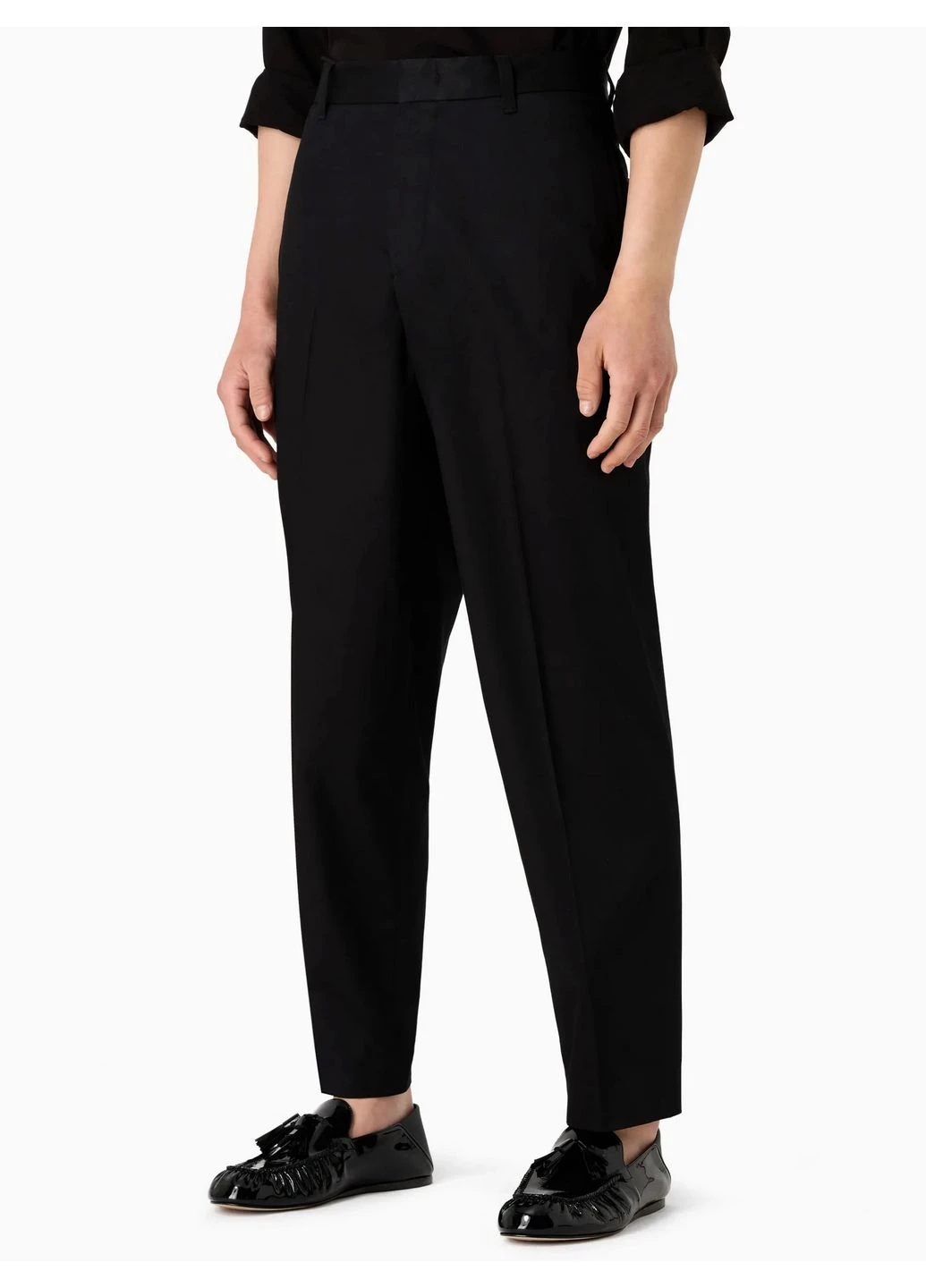 Черные демисезонные брюки Emporio Armani