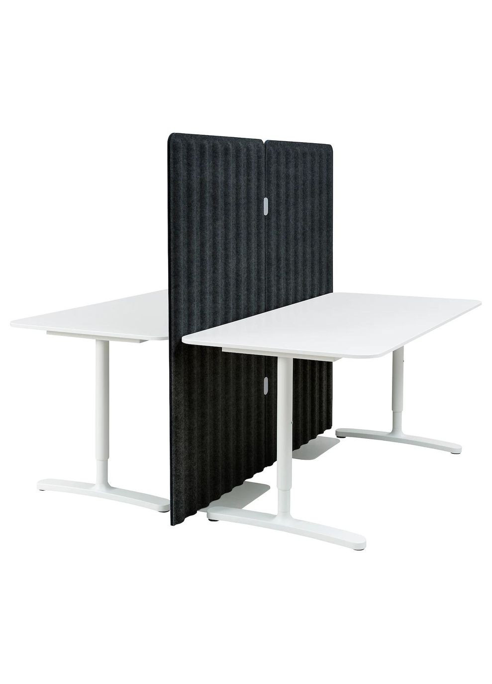 Письмовий стіл з ширмою ІКЕА BEKANT 160х160 150 см (s29387459) IKEA (278406262)