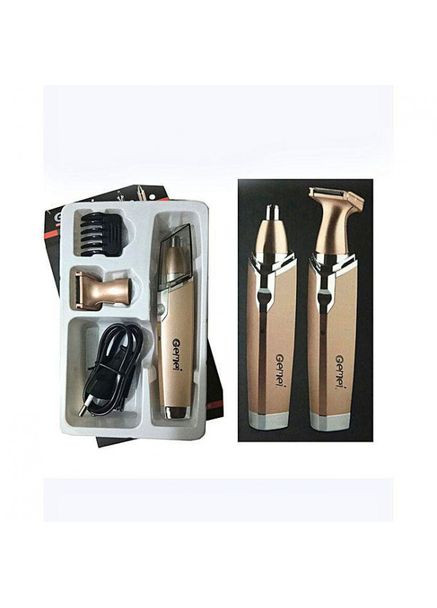 Акумуляторний тример Geemy GM-3110 2в1 для стрижки волосся носа, вух, бороди, брів Gemei (297331258)