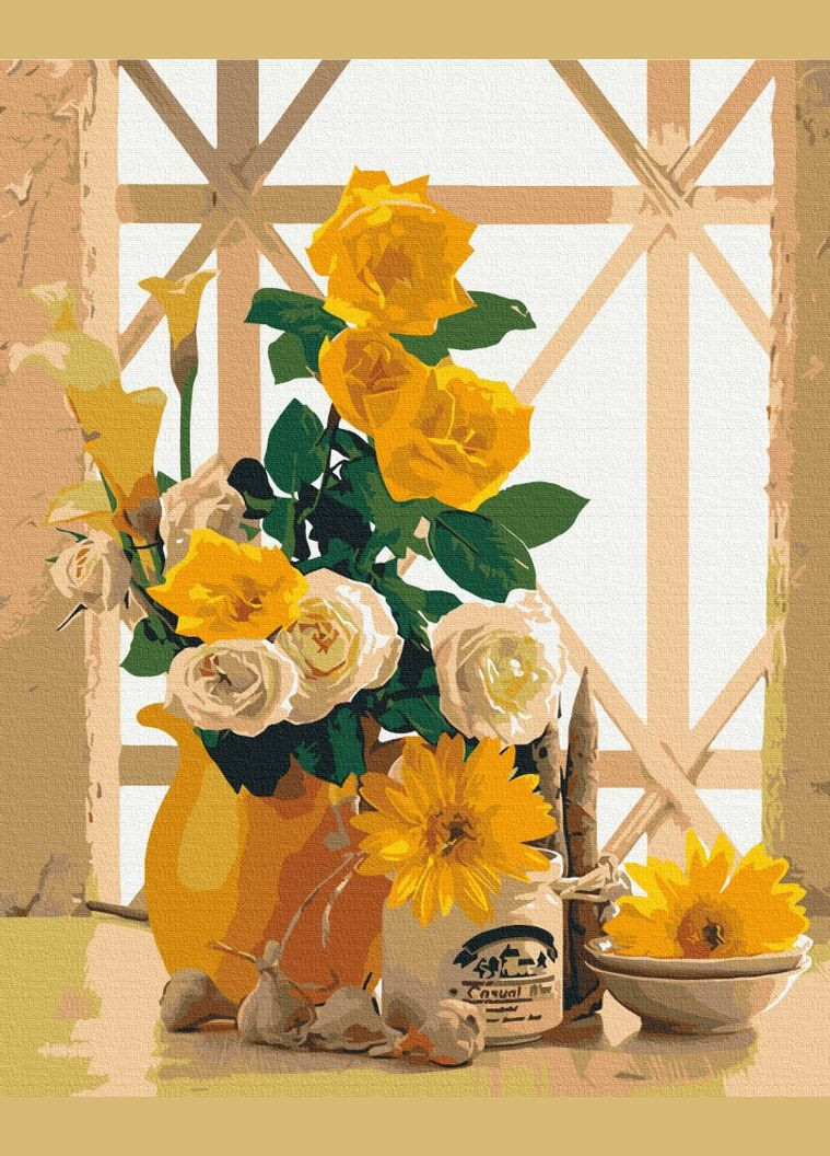 Картина по номерам "Жёлтый натюрморт" 40х50 см Brushme (363986199)