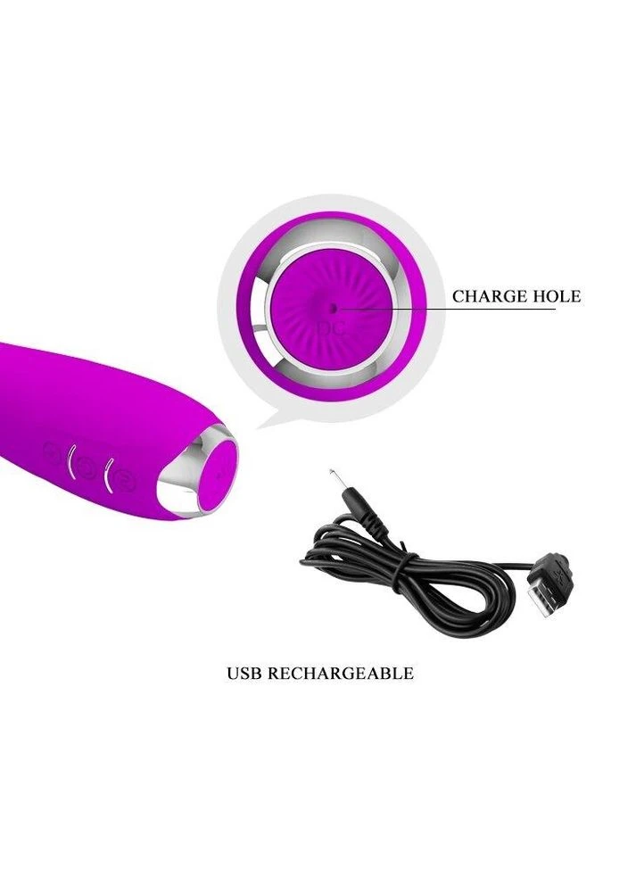 Вібратор HECTOR G-SPOT VIBRATOR з електростимуляцією, BI - 014765 Pretty Love (383114820)