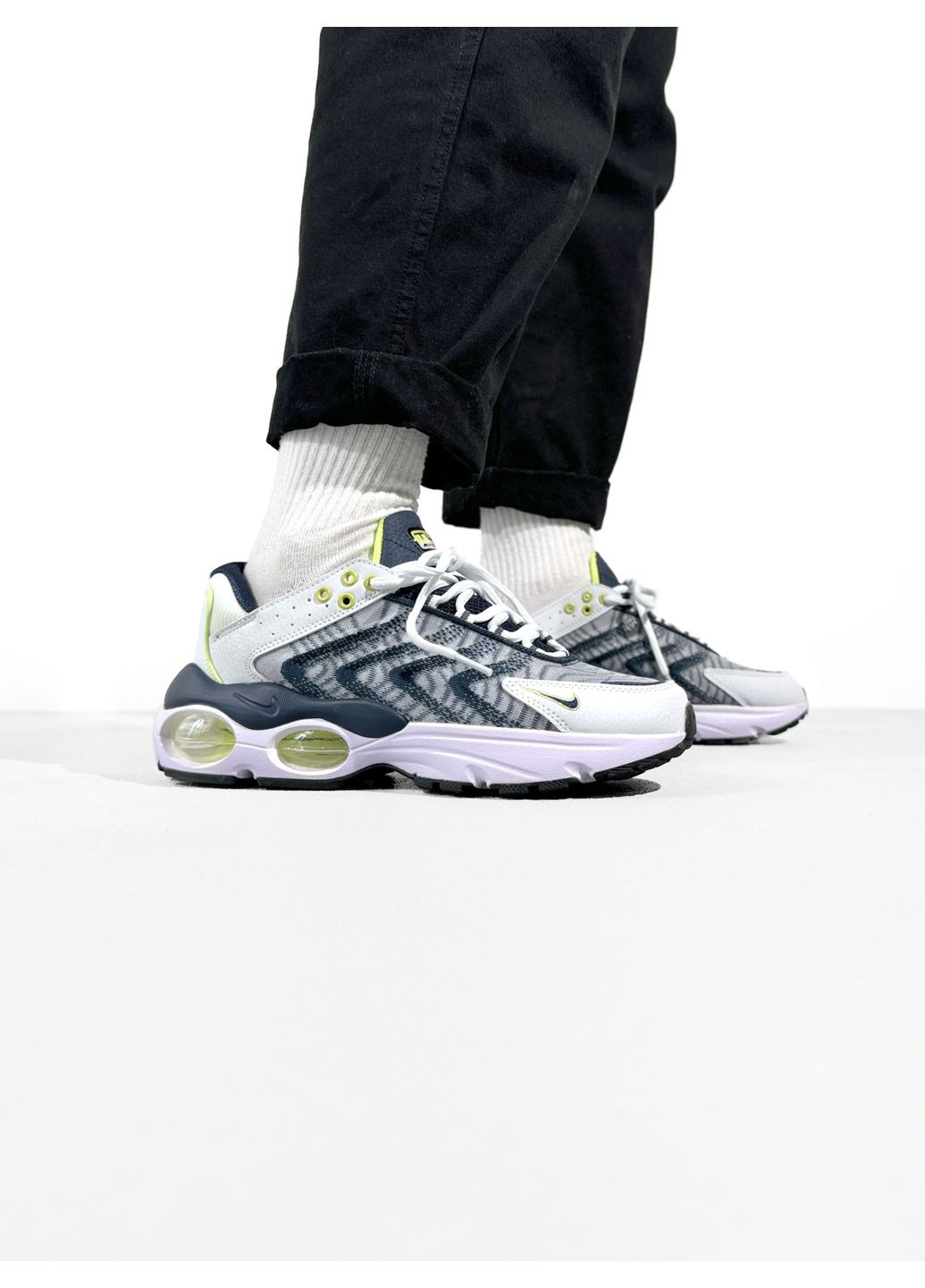 КРОСІВКИ ЖІНОЧІ NIKE AIR MAX TW WHITE / BLUE / MINT НАЙК АІР МАКС ТВ No Brand білі демісезони (368868796)