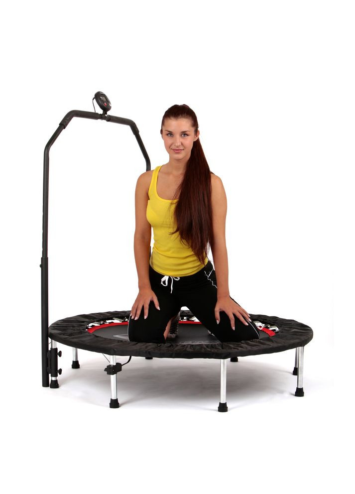 Батут для фитнеса PROFI Digital с перилами 100 см черный inSPORTline (362356957)