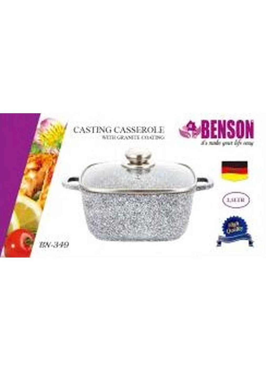 Кастрюля 2,1л гранитное покрытие, стеклянная крышка BN-349 Benson (368766551)