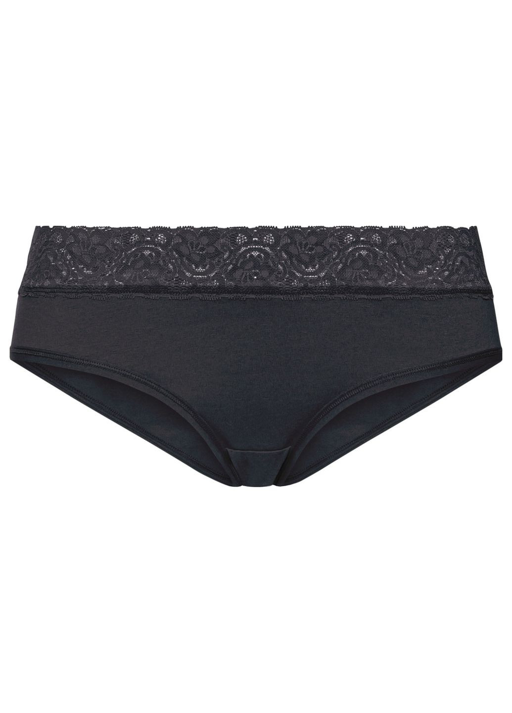 Трусики-хіпстери набір 5 шт. бавовняні мереживні для жінки LYCRA® 381916 чорний Esmara С эластичным поясом (264292248)